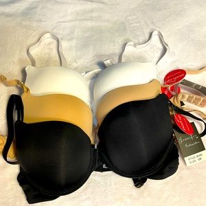 Jennifer Intimates Bras. Size 32 B . Black white and nude. Brand new.